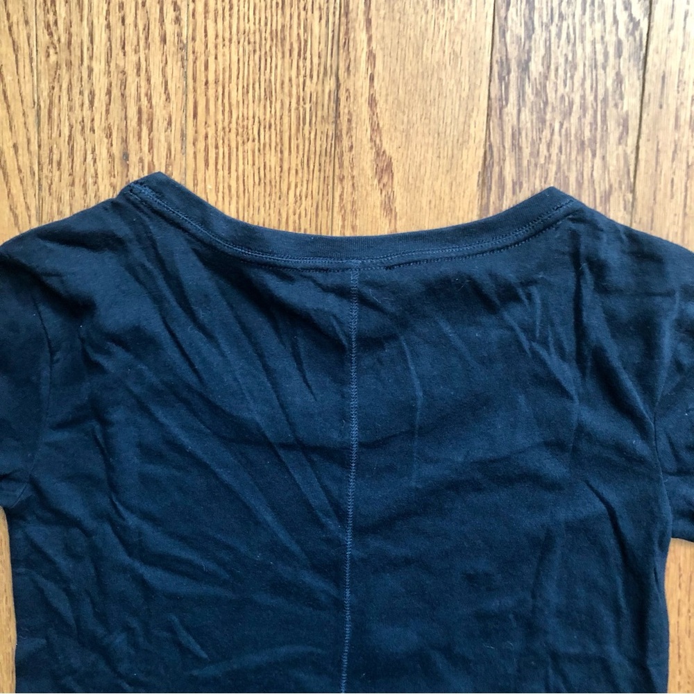 Abercrombie & Fitch Black Long-Sleeve Tee Frenchie Dog Graphic Girl’s Size XL - Picture 7 of 9